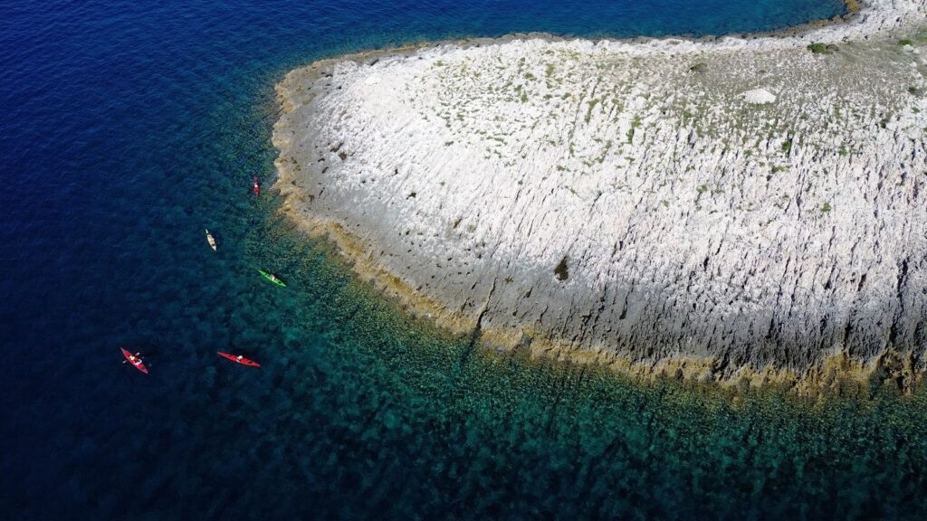 Kayakers Paddling Around Pakleni Islands