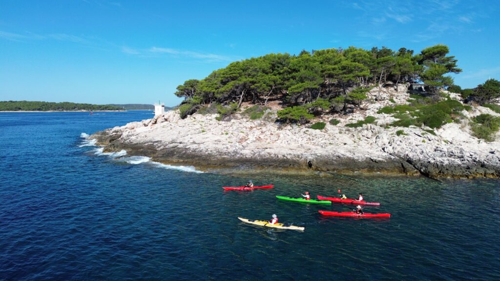 Kayaking Near Galesnik Island Pakleni Islands, Hvar , Croatia