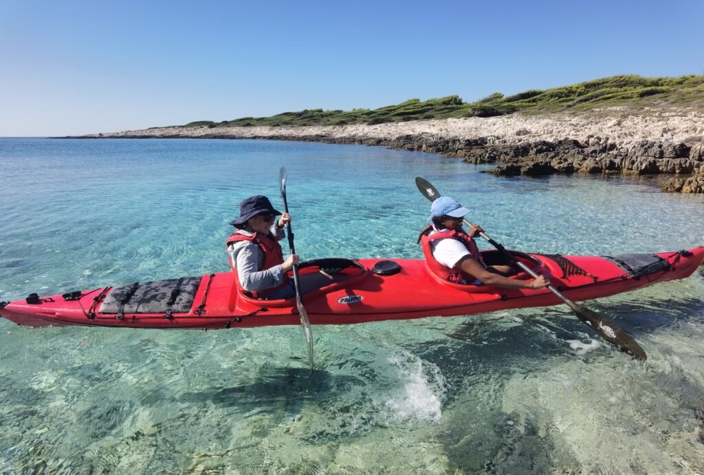Sea kayaking Hvar Croatia – crystal clear Adriatic water